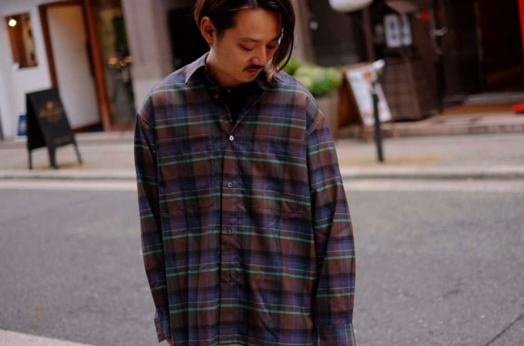 SUPER LIGHT WOOL CHECK SHIRTS  18awシャツ