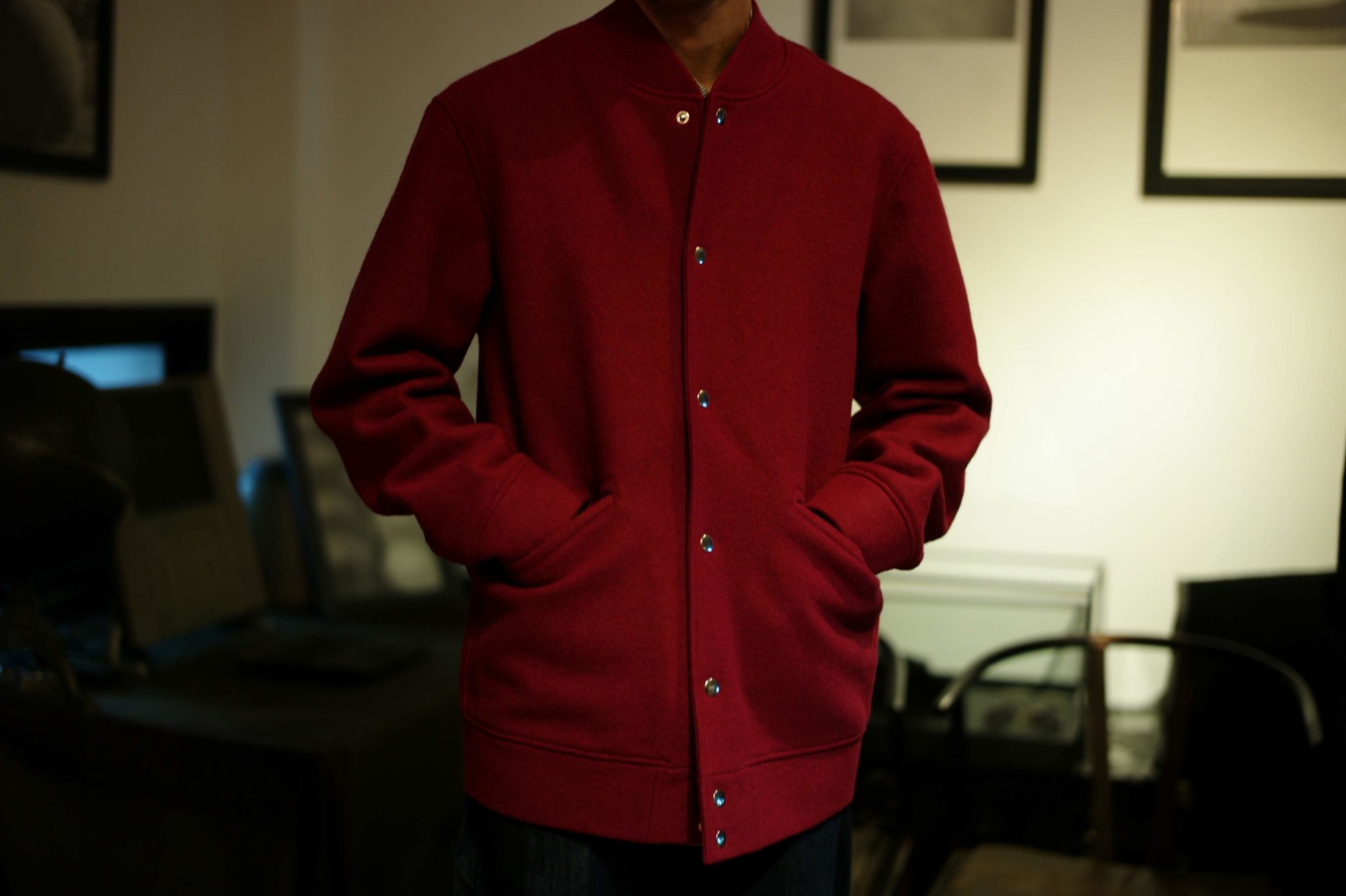 kaval Besic plain shirt 22AW シャツ Red-