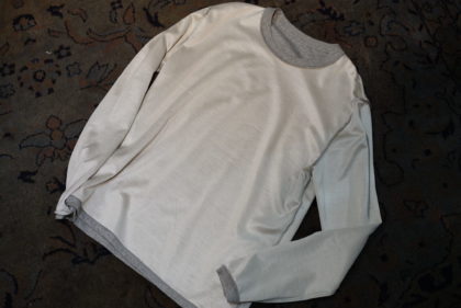 SILK/COTTON DOUBLE FACE LONG T-SHIRTS　ONLINE受注会